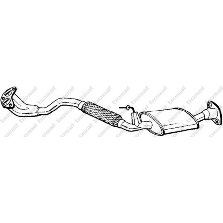 Predný tlmič výfuku BOSAL 281-427