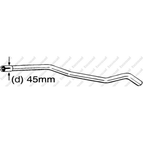 Opravné potrubie pre Katalyzátor BOSAL 889-443