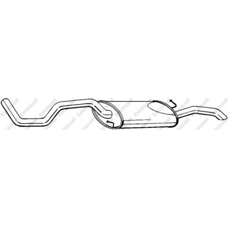 Koncový tlmič výfuku BOSAL 283-487