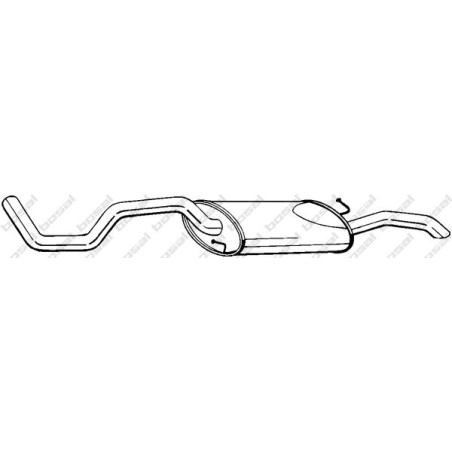 Koncový tlmič výfuku BOSAL 283-487
