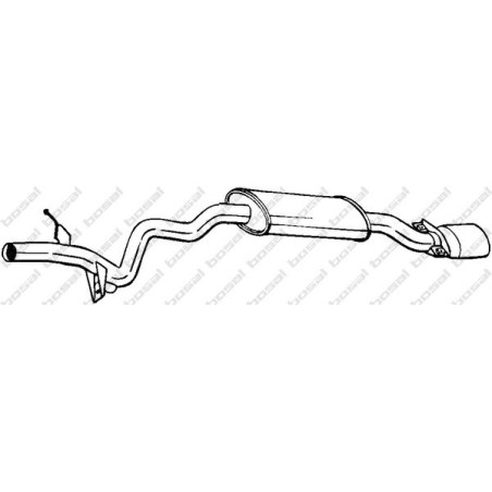 Koncový tlmič výfuku BOSAL 281-875