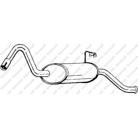 Koncový tlmič výfuku BOSAL 154-039