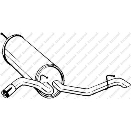 Koncový tlmič výfuku BOSAL 105-227