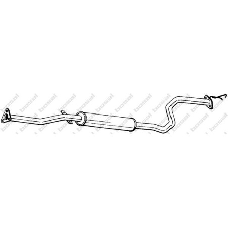 Stredný tlmič výfuku BOSAL 287-125