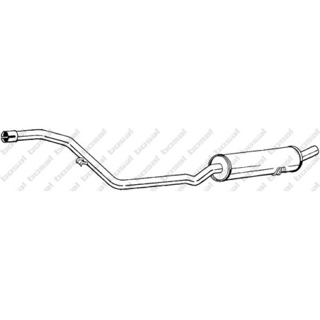 Stredný tlmič výfuku BOSAL 285-955