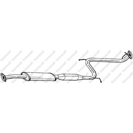 Stredný tlmič výfuku BOSAL 285-261