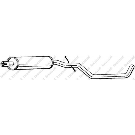 Stredný tlmič výfuku BOSAL 283-655