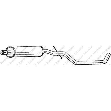 Stredný tlmič výfuku BOSAL 283-655