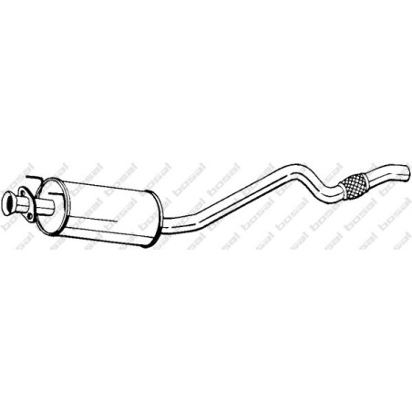 Stredný tlmič výfuku BOSAL 282-433