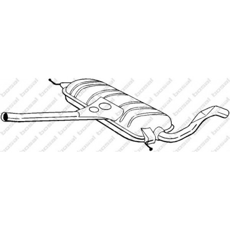 Stredný tlmič výfuku BOSAL 281-613