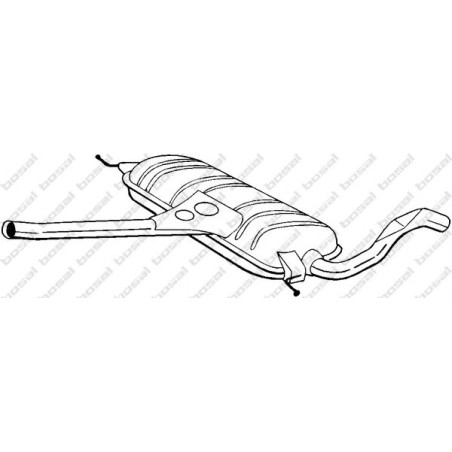 Stredný tlmič výfuku BOSAL 281-613