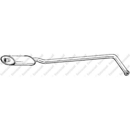 Stredný tlmič výfuku BOSAL 281-417