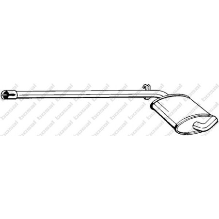 Stredný tlmič výfuku BOSAL 279-695
