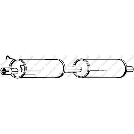 Stredný tlmič výfuku BOSAL 154-455