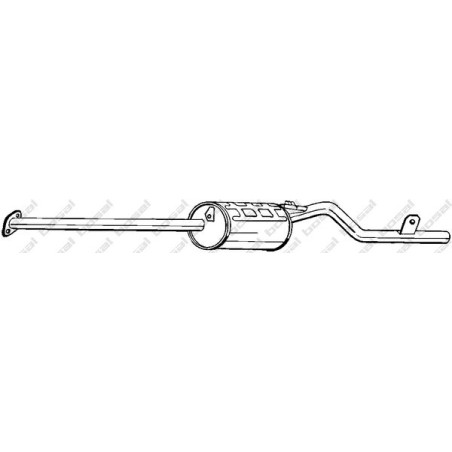 Koncový tlmič výfuku BOSAL 283-057