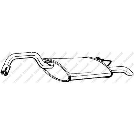 Koncový tlmič výfuku BOSAL 235-237