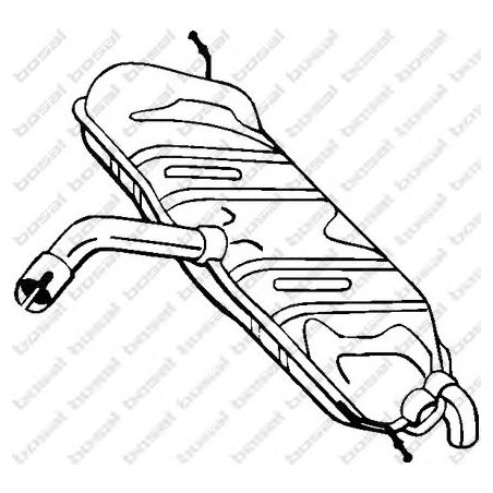 Koncový tlmič výfuku BOSAL 233-583