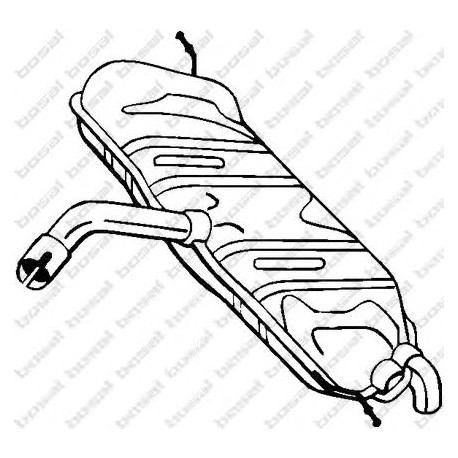 Koncový tlmič výfuku BOSAL 233-453
