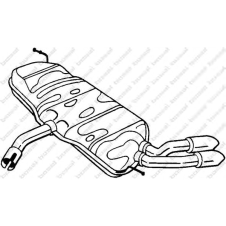 Koncový tlmič výfuku BOSAL 233-123