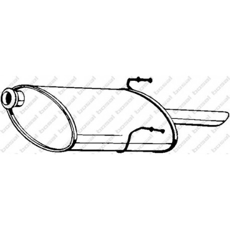 Koncový tlmič výfuku BOSAL 190-311