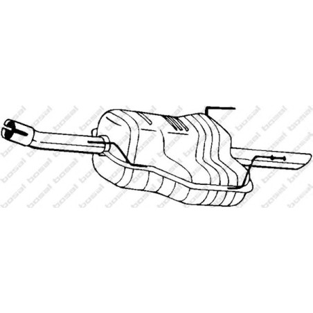 Koncový tlmič výfuku BOSAL 185-203