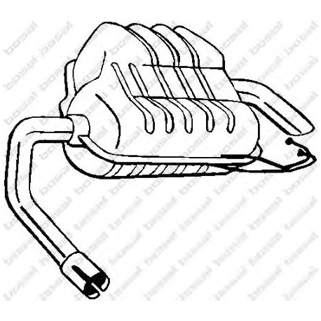 Koncový tlmič výfuku BOSAL 154-967