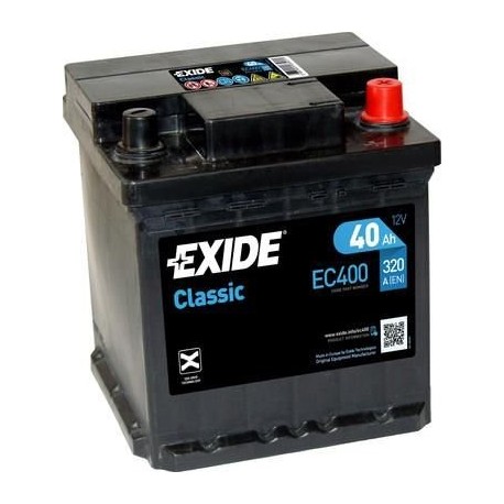 40Ah Autobatéria EXIDE Classic 12V / 320A EC400
