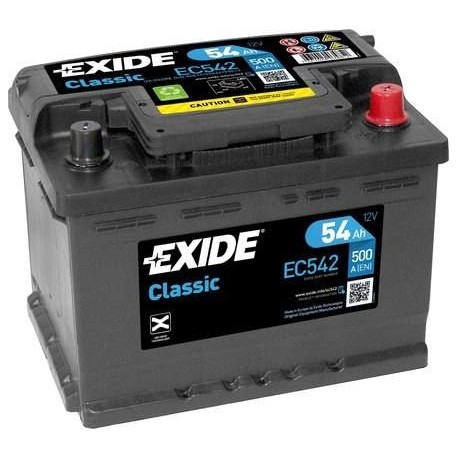 54Ah Autobatéria EXIDE Classic 12V / 500A EC542