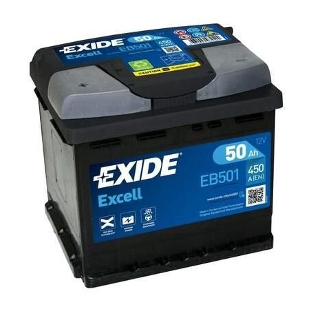 Štartovacia batéria EXIDE 50Ah EB501 ...ĽAVÁ !!!