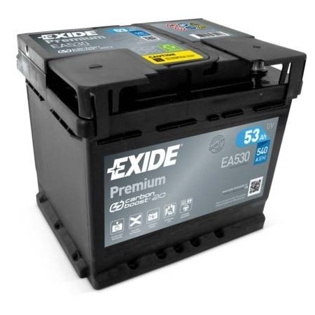 53Ah Autobatéria EXIDE Premium EA530 12V 53Ah 540A