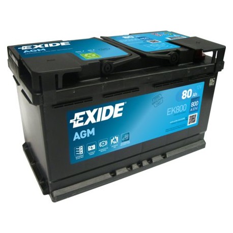 80Ah AGM Štartovacia batéria EXIDE EK800