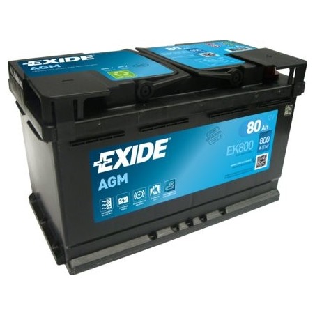 80Ah AGM Štartovacia batéria EXIDE EK800