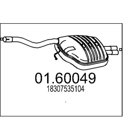 Koncový tlmic výfuku MTS 01.60049