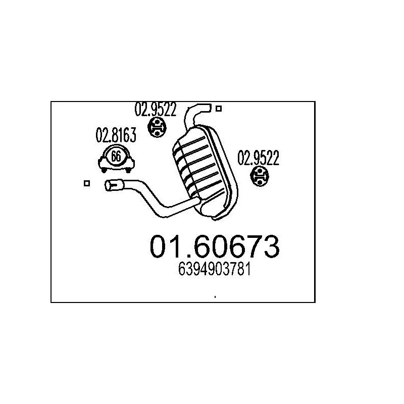 Koncový tlmic výfuku MTS 01.60673