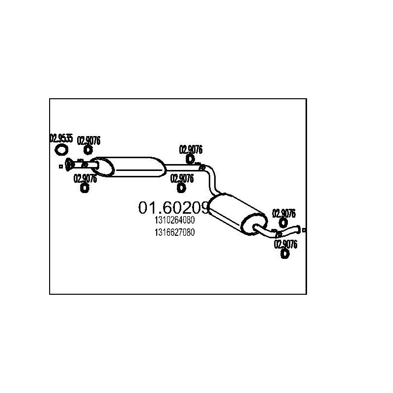 Koncový tlmic výfuku MTS 01.60209