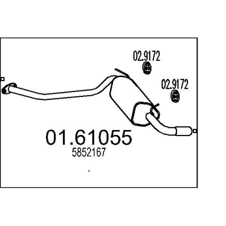 Koncový tlmic výfuku MTS 01.61055