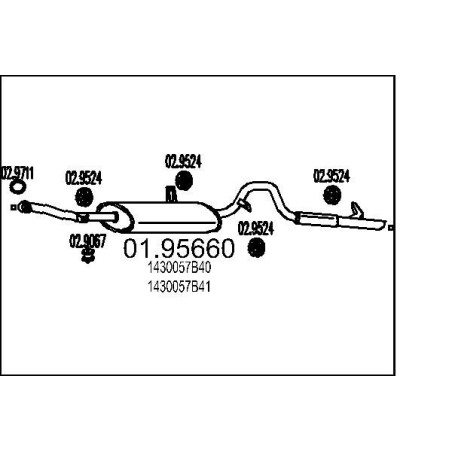 Koncový tlmic výfuku MTS 01.95650