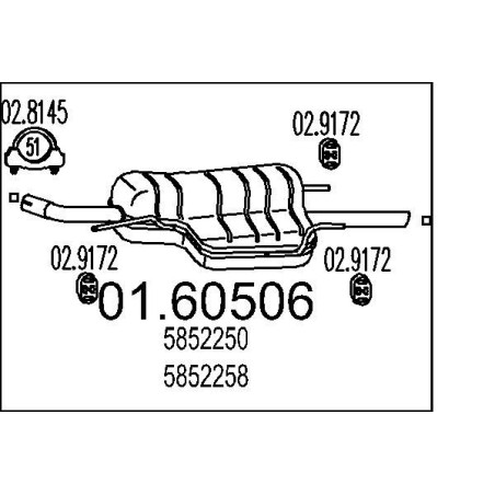 Koncový tlmic výfuku MTS 01.60506