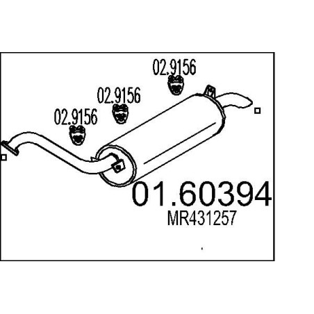 Koncový tlmic výfuku MTS 01.60394