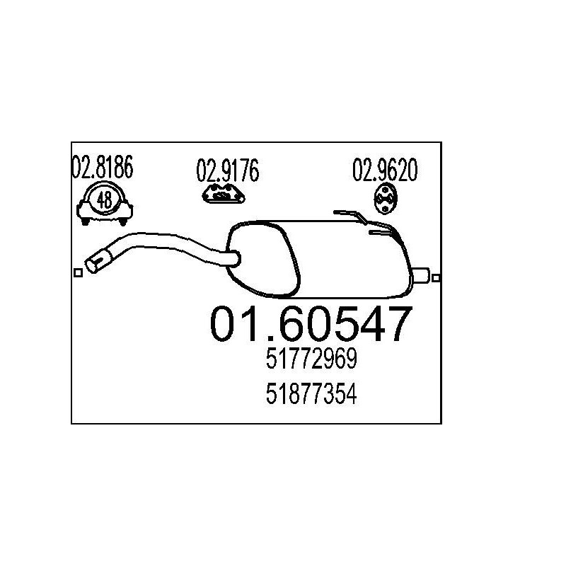 Koncový tlmic výfuku MTS 01.60547