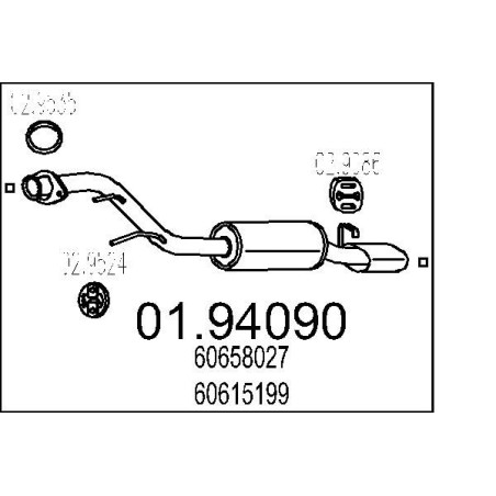 Koncový tlmic výfuku MTS 01.94080