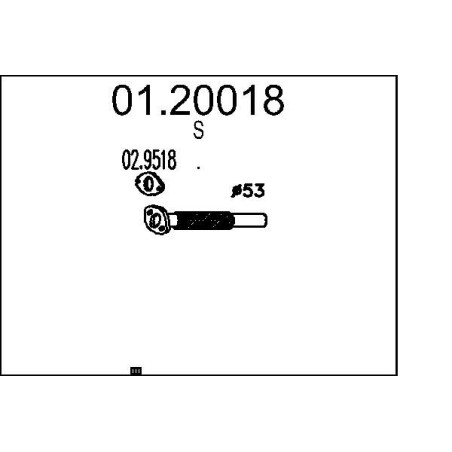 Výfukové potrubie MTS 01.20018