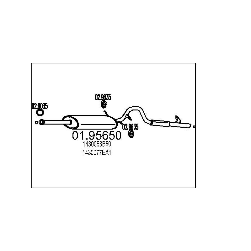 Koncový tlmic výfuku MTS 01.95600