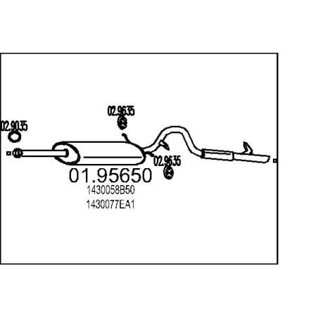 Koncový tlmic výfuku MTS 01.95600