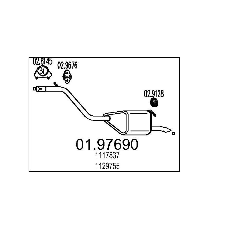 Koncový tlmic výfuku MTS 01.97680