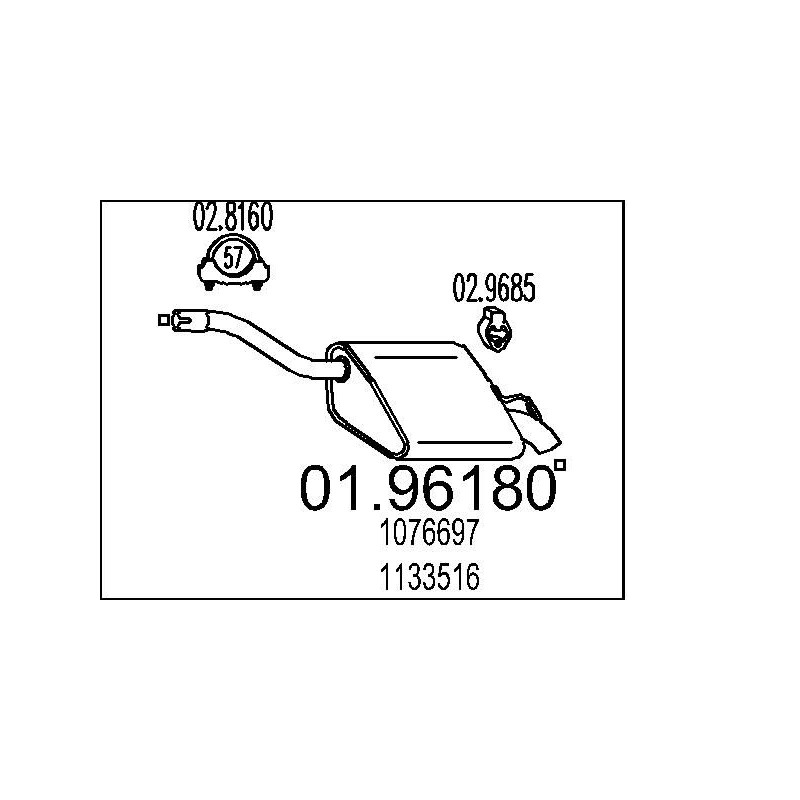 Koncový tlmic výfuku MTS 01.96170