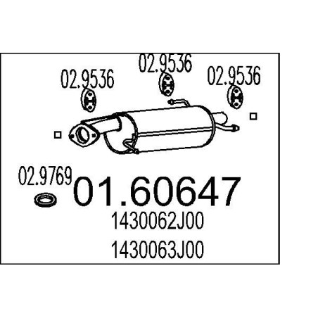 Koncový tlmic výfuku MTS 01.60647