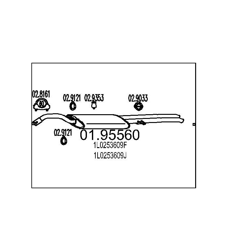 Koncový tlmic výfuku MTS 01.95550