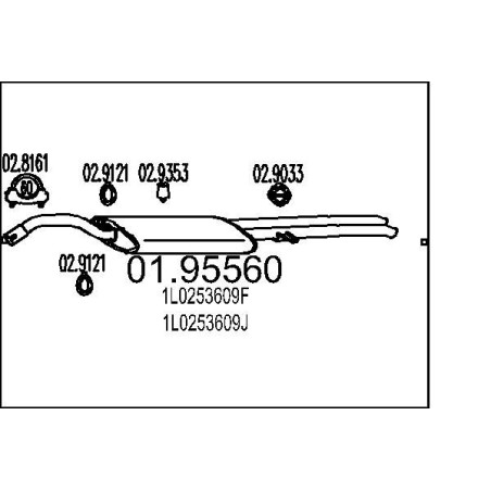 Koncový tlmic výfuku MTS 01.95550