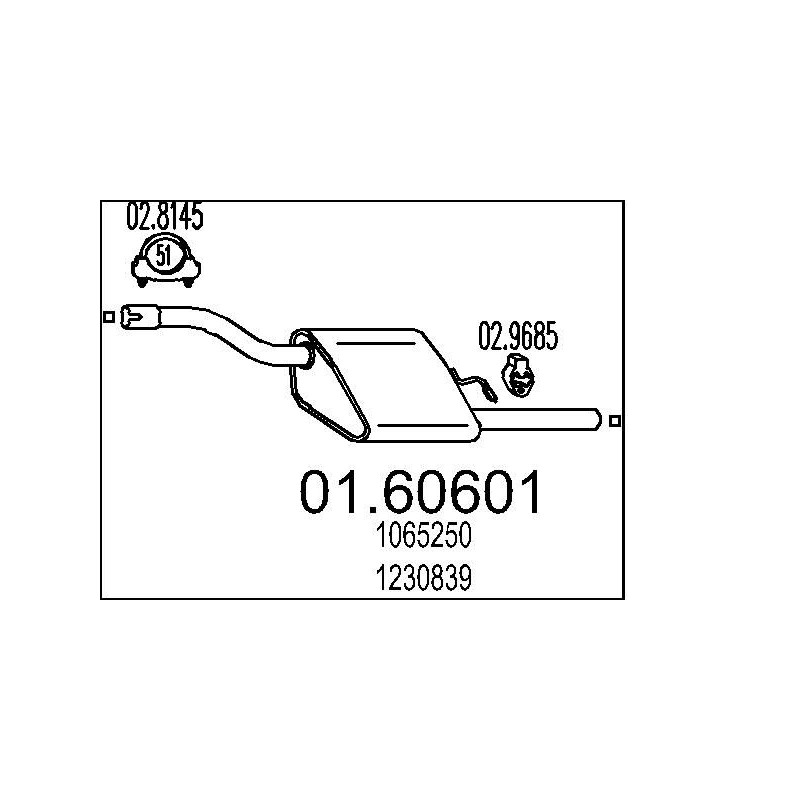 Koncový tlmic výfuku MTS 01.60601